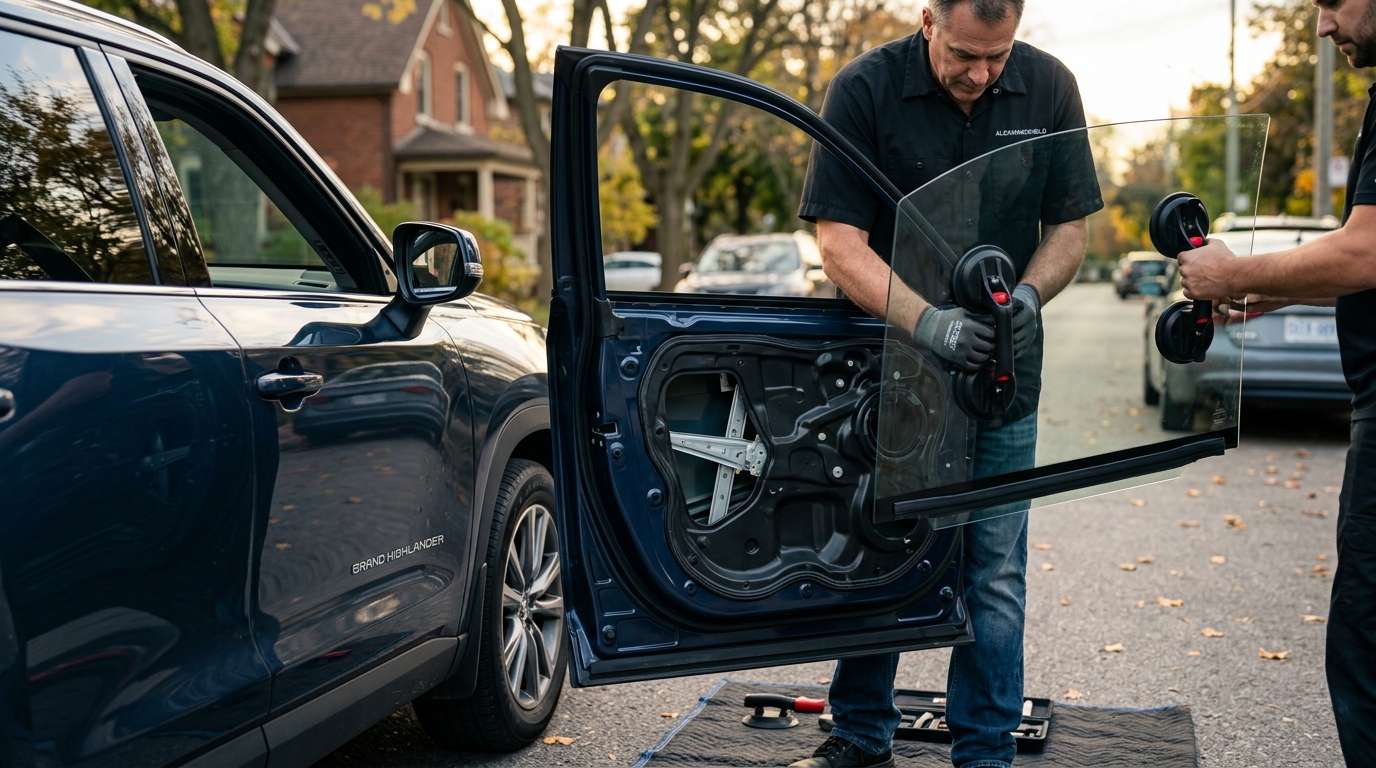 Door Glass Replacement for Toyota Highlander / Grand Highlander 2020-2027 by Alexwindshield
