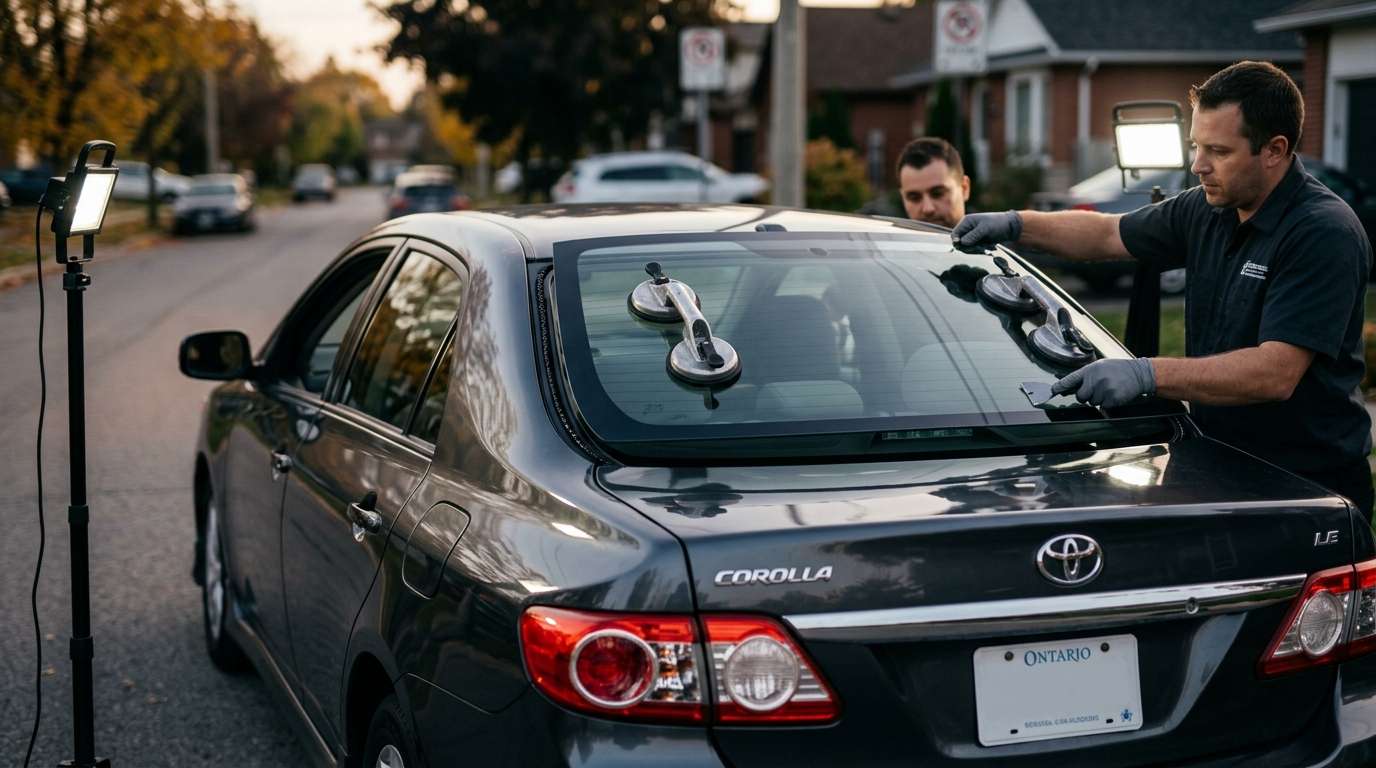 Back Glass Replacement for Toyota Corolla 2009-2013 by Alexwindshield