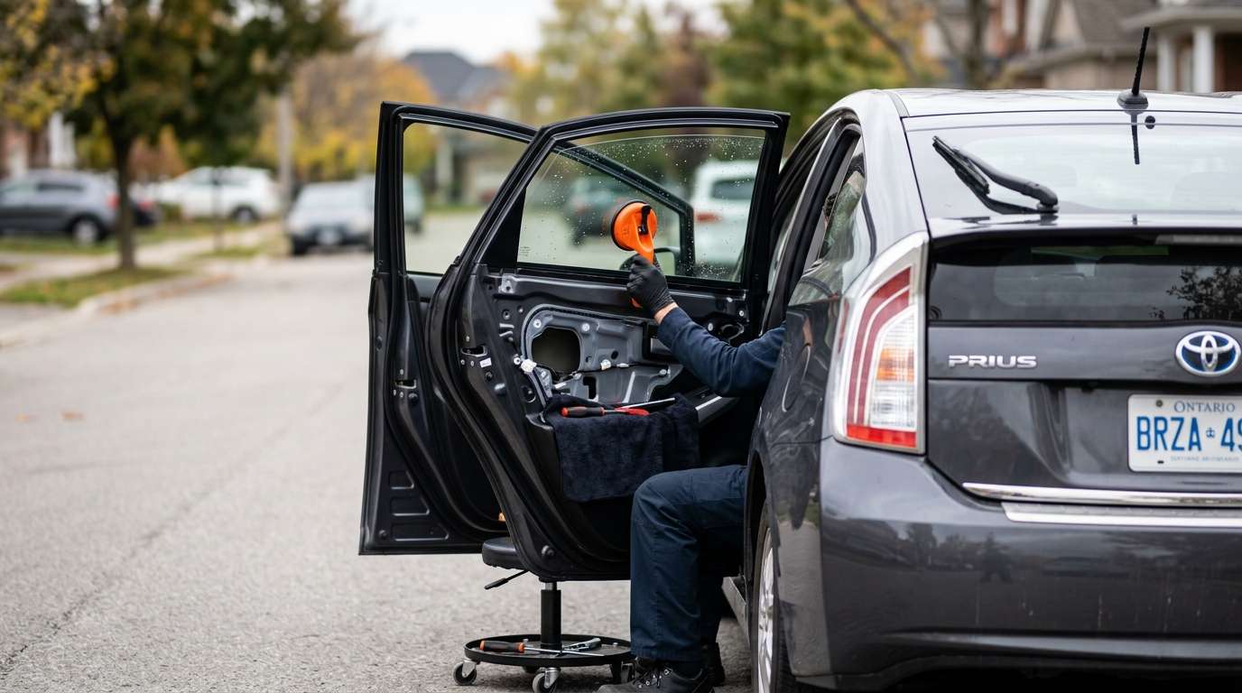 Door Glass Replacement for Toyota Prius 2010-2015 by Alexwindshield