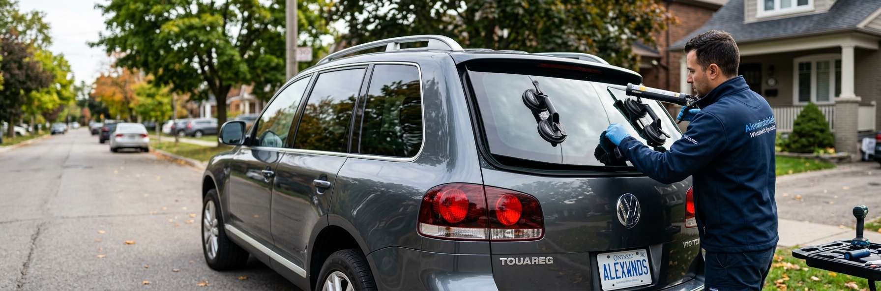 Back Glass Replacement for Volkswagen Touareg 2004-2010 by Alexwindshield