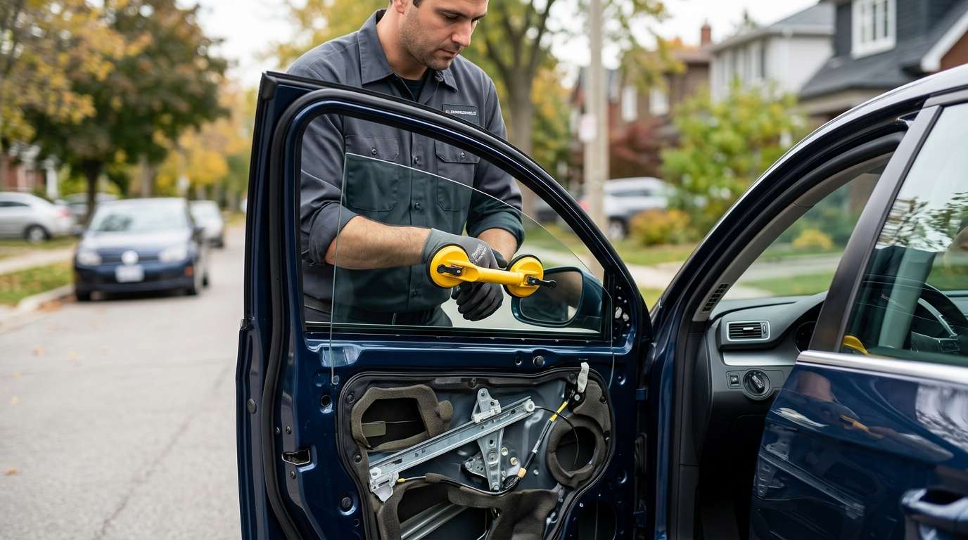 Door Glass Replacement for Volkswagen Passat 2006-2011 by Alexwindshield
