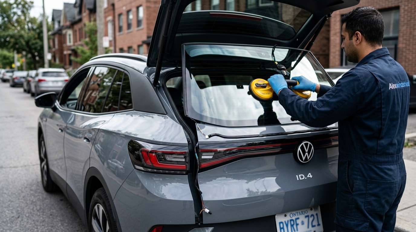 Back Glass Replacement for Volkswagen ID.4 2021-2027 by Alexwindshield