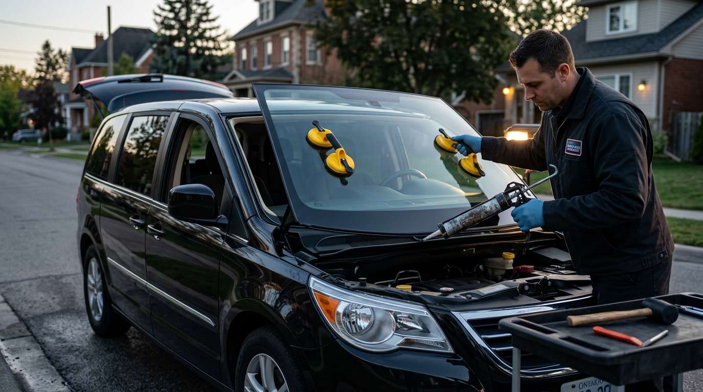 Windshield Replacement for Volkswagen Routan (Minivan) 2009-2014 by Alexwindshield