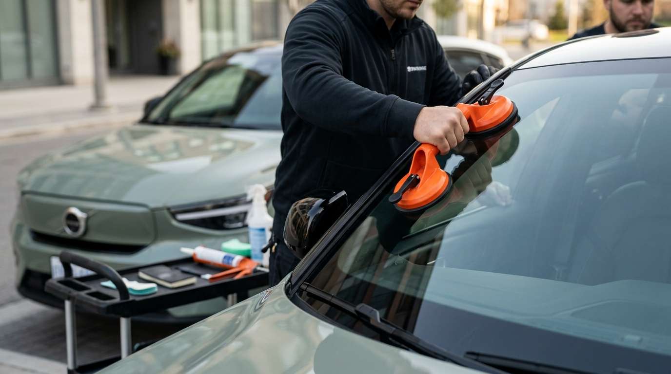 Windshield Replacement for Volvo C40 Recharge 2022-2024 by Alexwindshield