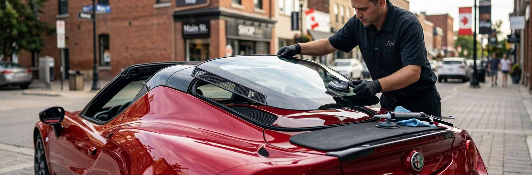 Back Glass Replacement for Alfa Romeo 4C / 4C Spider 2014-2020 by Alexwindshield