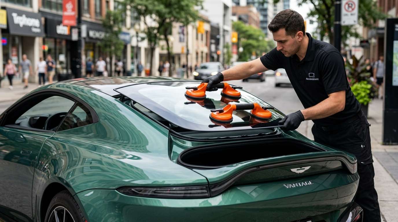 Back Glass Replacement for Aston Martin Vantage 2025-2027 (New Gen) by Alexwindshield