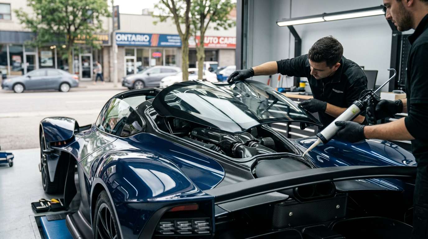 Back Glass Replacement for Aston Martin Valkyrie / Spider 2021-2027 by Alexwindshield