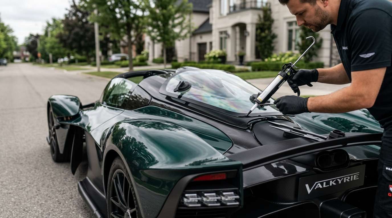 Quarter Glass Replacement for Aston Martin Valkyrie / Spider 2021-2027 by Alexwindshield