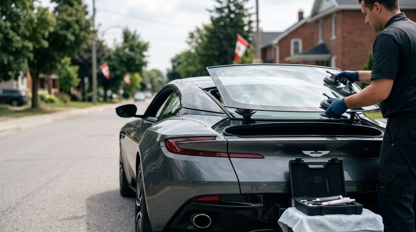 Back Glass Replacement for Aston Martin DB11 2017-2023 by Alexwindshield