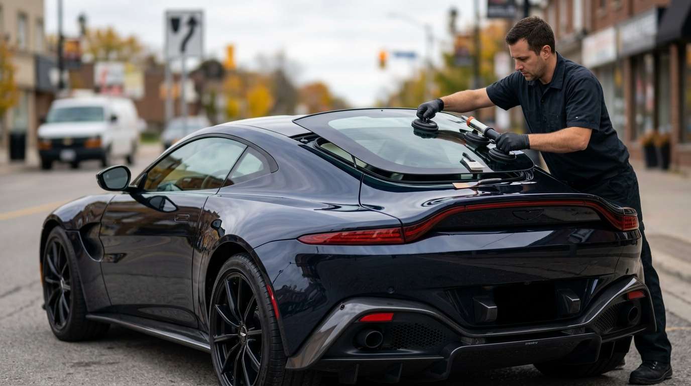 Back Glass Replacement for Aston Martin Vantage 2018-2024 by Alexwindshield