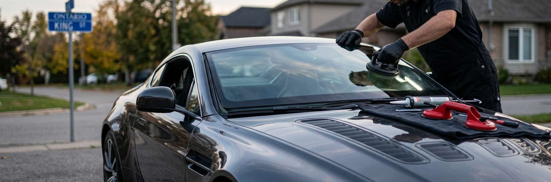 Windshield Replacement for Aston Martin V12 Vantage 2009-2018 by Alexwindshield