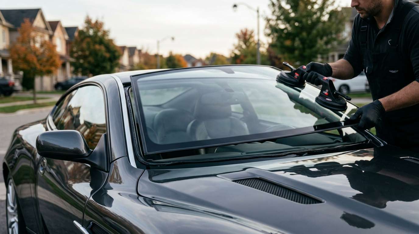 Windshield Replacement for Aston Martin V12 Vanquish / S 2001-2007 by Alexwindshield