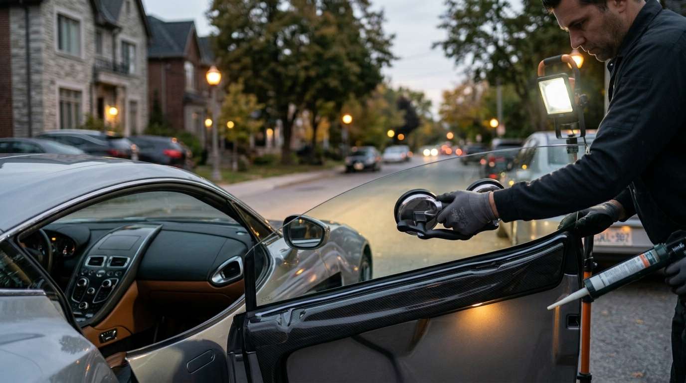 Door Glass Replacement for Aston Martin One-77 2009-2012 by Alexwindshield
