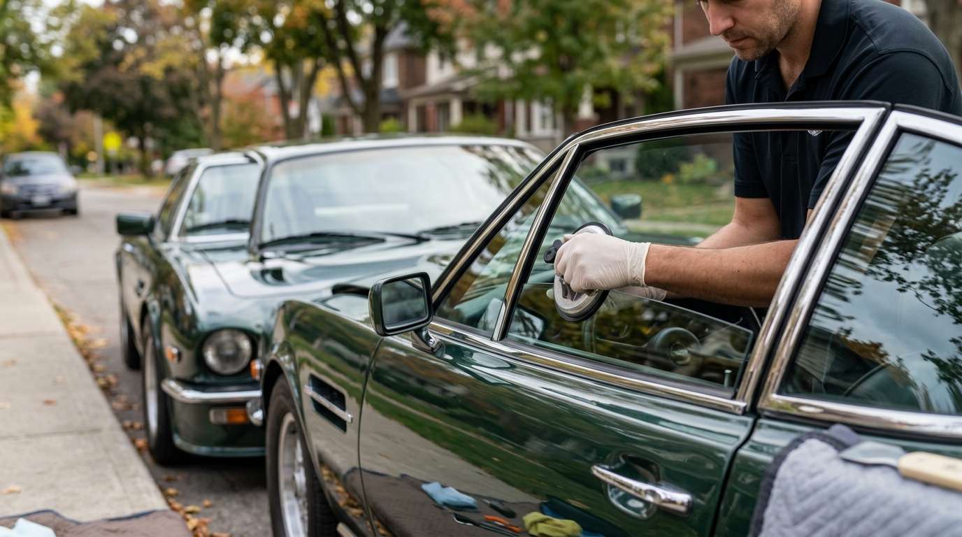 Vent Glass Replacement for Aston Martin Vantage (V550/V600) 1993-2000 by Alexwindshield
