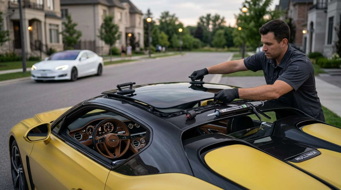 Sunroof Replacement for Bentley Mulliner Bacalar 2020-2022 by Alexwindshield