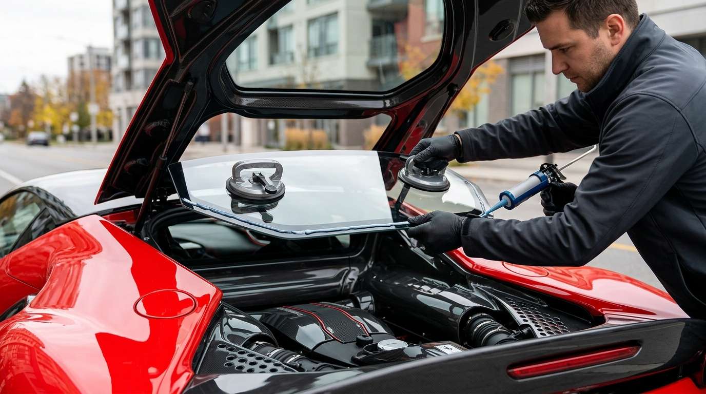 Back Glass Replacement for Ferrari SF90 Stradale / Spider 2020-2025 by Alexwindshield