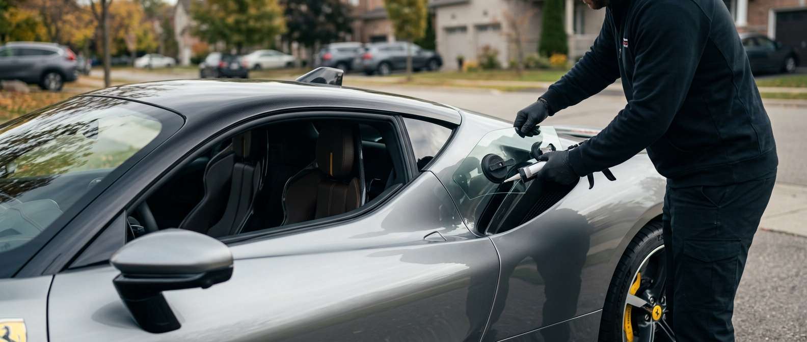 Quarter Glass Replacement for Ferrari SF90 Stradale / Spider 2020-2025 by Alexwindshield
