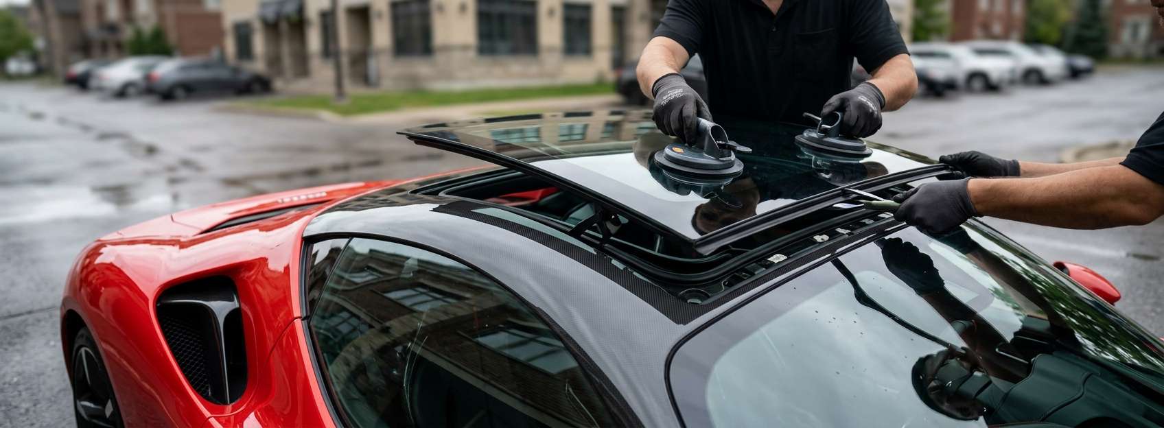 Sunroof Replacement for Ferrari SF90 Stradale / Spider 2020-2025 by Alexwindshield