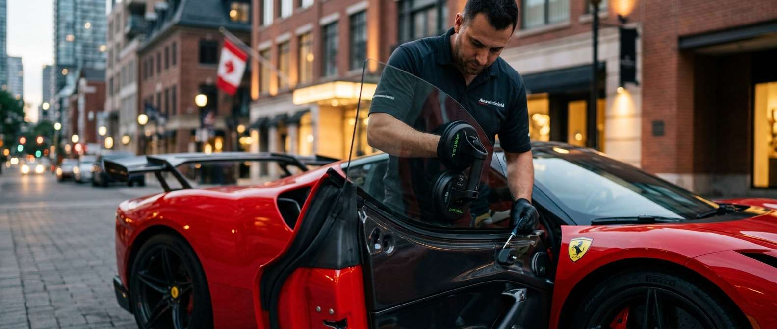Door Glass Replacement for Ferrari SF90 XX Stradale / Spider 2024-2026 by Alexwindshield