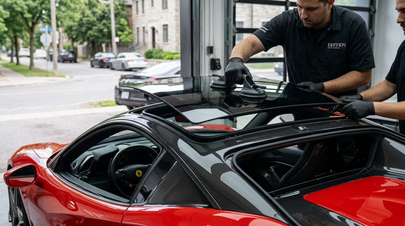 Sunroof Replacement for Ferrari F80 (Supercar) 2025-2027 by Alexwindshield