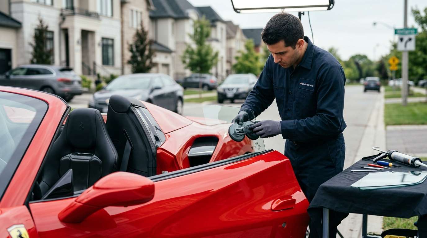 Quarter Glass Replacement for Ferrari Amalfi / Spider 2025-2027 by Alexwindshield