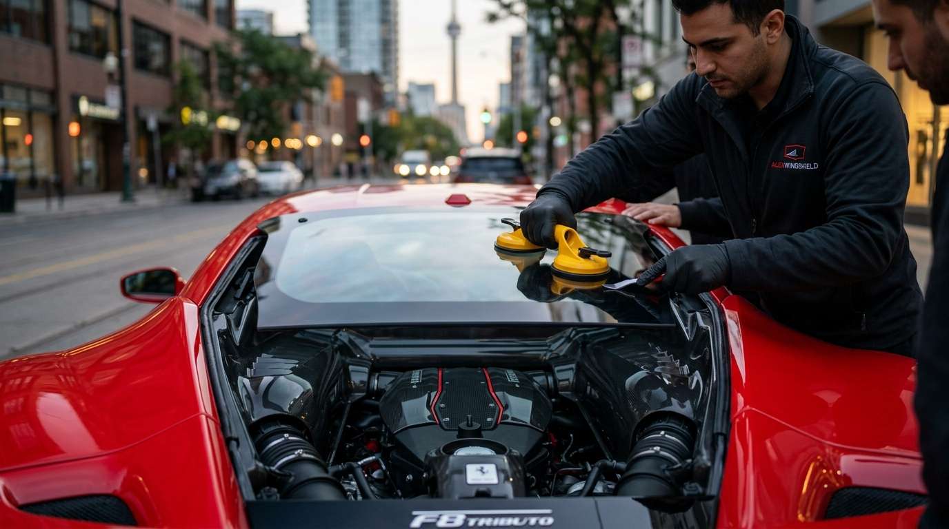 Back Glass Replacement for Ferrari F8 Tributo / Spider 2019-2023 by Alexwindshield