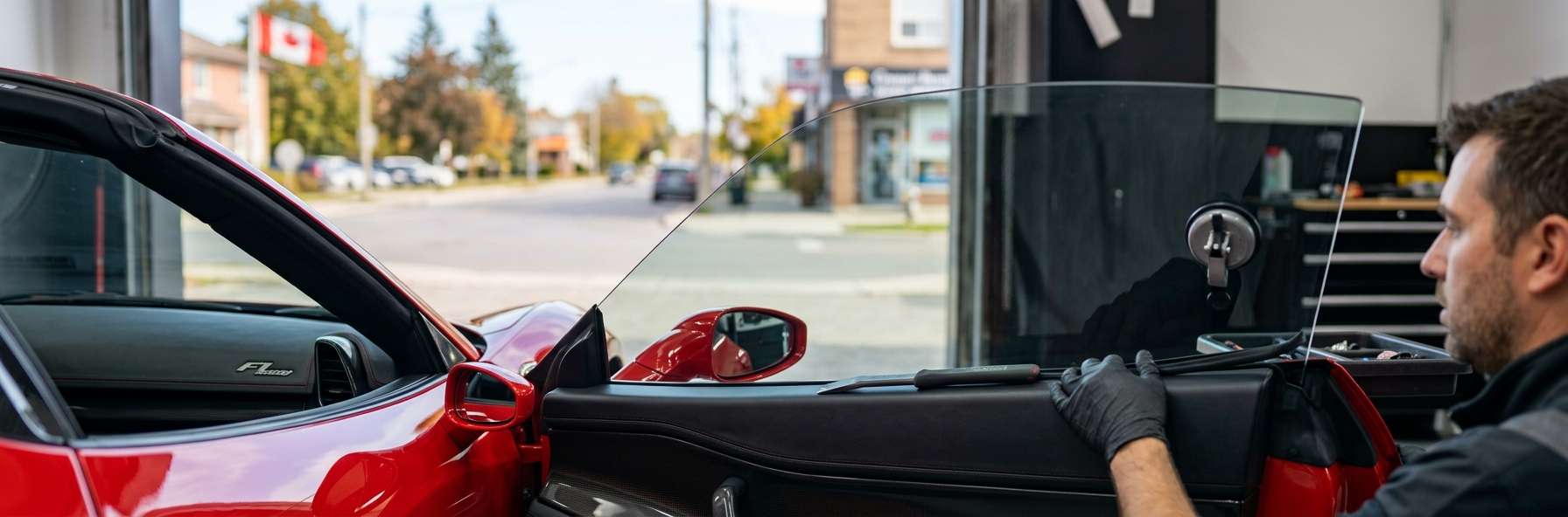 Door Glass Replacement for Ferrari 458 Italia / Spider / Speciale 2009-2015 by Alexwindshield