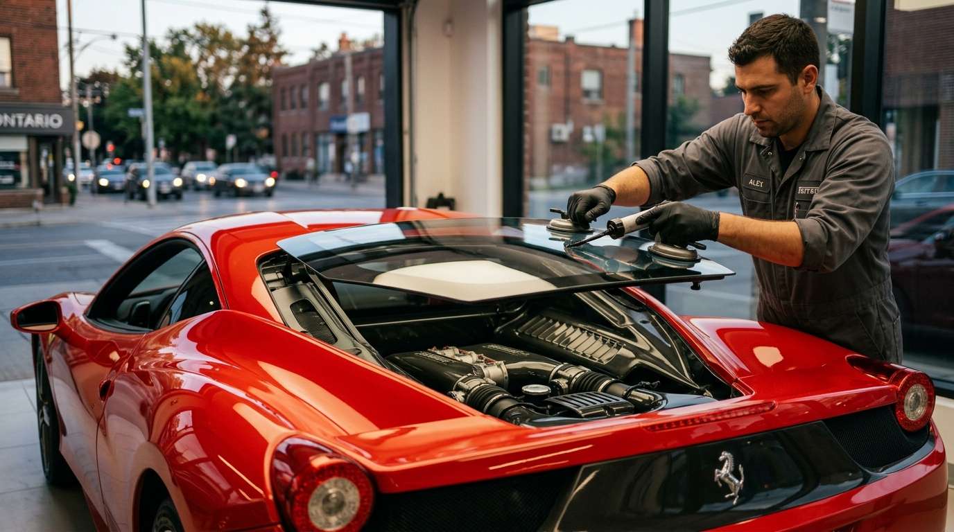 Back Glass Replacement for Ferrari 458 Italia / Spider / Speciale 2009-2015 by Alexwindshield
