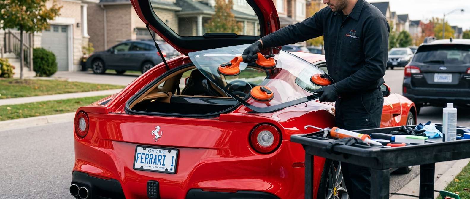 Back Glass Replacement for Ferrari F12berlinetta / TDF 2012-2017 by Alexwindshield