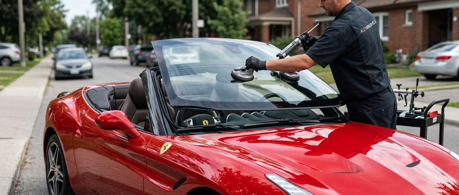 Windshield Replacement for Ferrari California / California T 2008-2017 by Alexwindshield