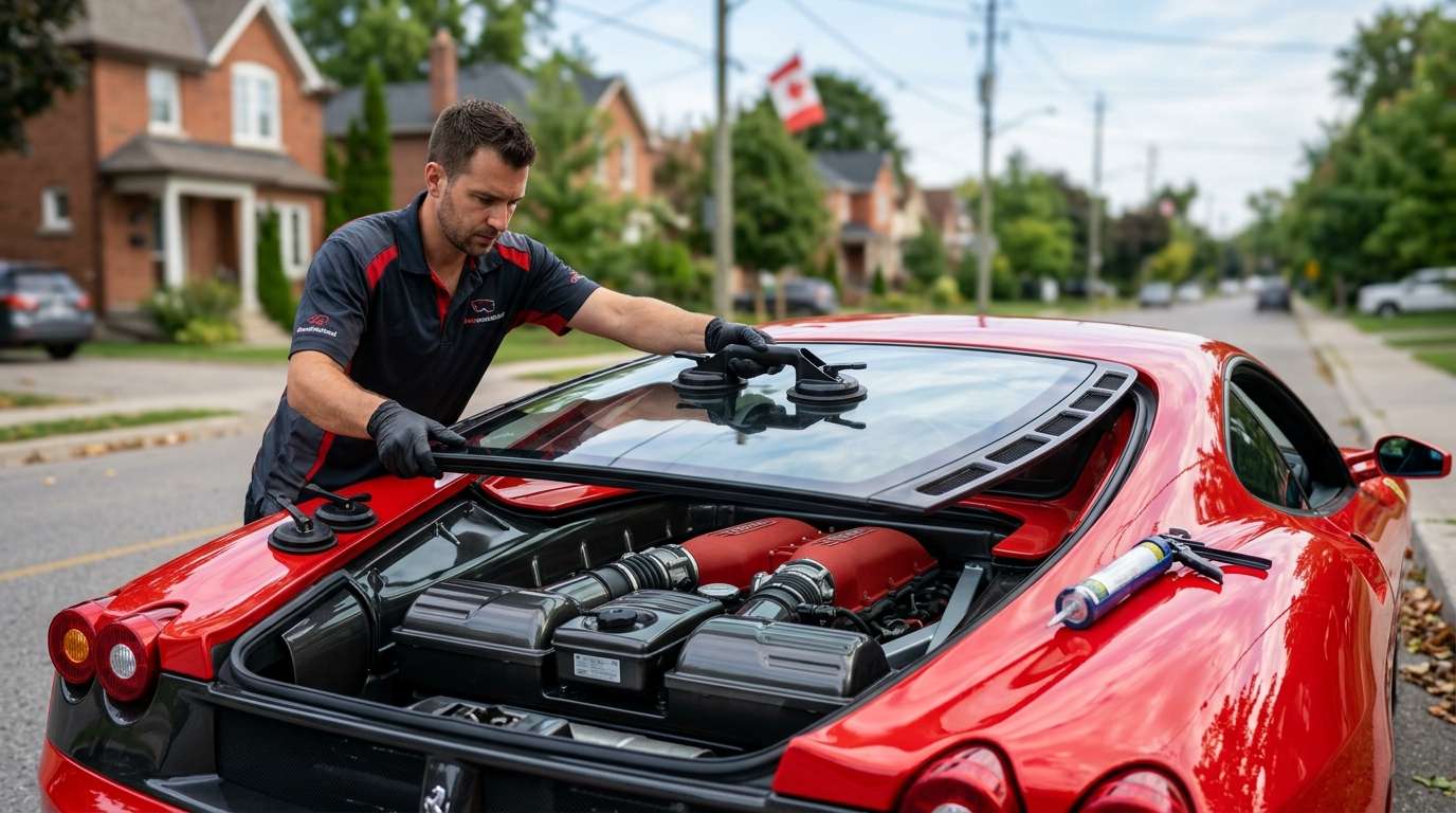 Back Glass Replacement for Ferrari F430 / Spider / Scuderia 2004-2009 by Alexwindshield