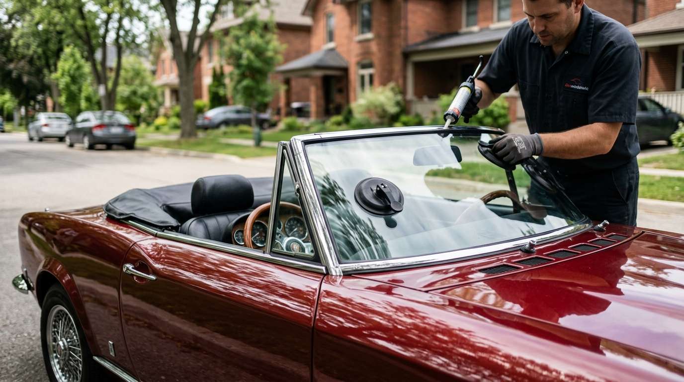 Windshield Replacement for Fiat 124 Sport Spider 1966-1985 by Alexwindshield