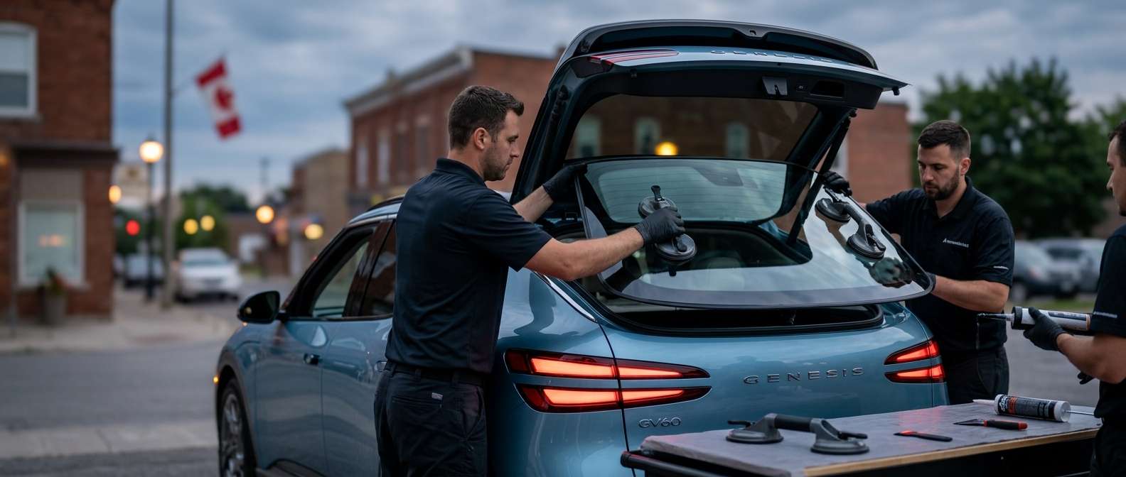 Back Glass Replacement for Genesis GV60 (EV) 2022-2027 by Alexwindshield