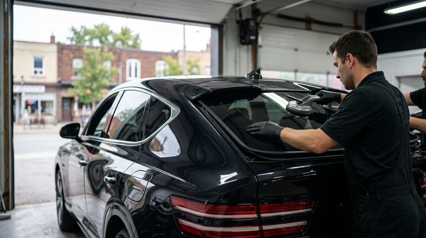 Back Glass Replacement for Genesis GV80 Coupe 2025-2027 by Alexwindshield