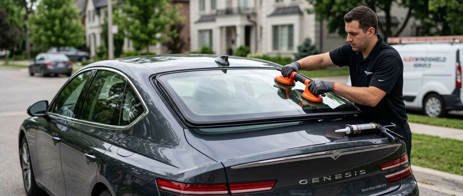 Back Glass Replacement for Genesis Electrified G80 (EV) 2022-2027 by Alexwindshield