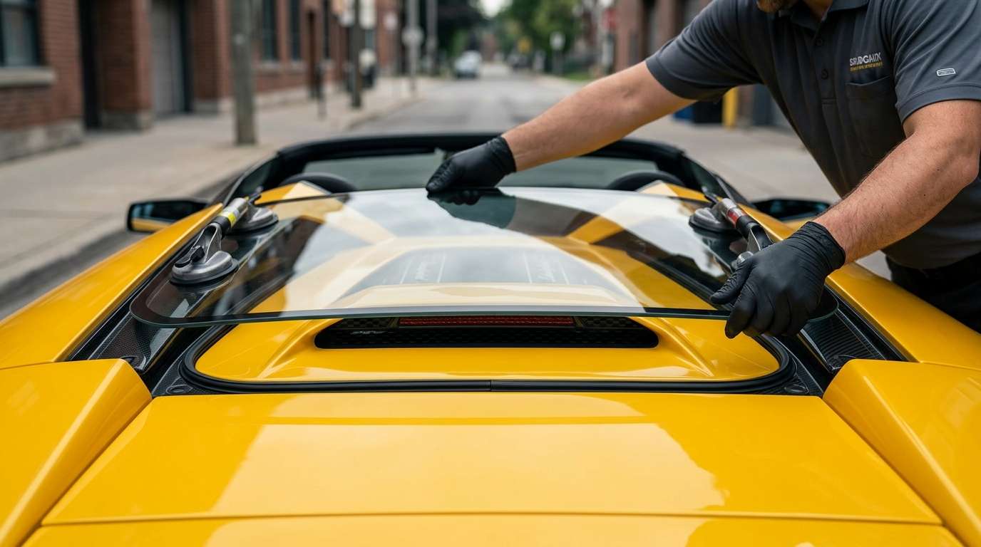 Back Glass Replacement for Lamborghini Murcielago / Roadster 2001-2010 by Alexwindshield