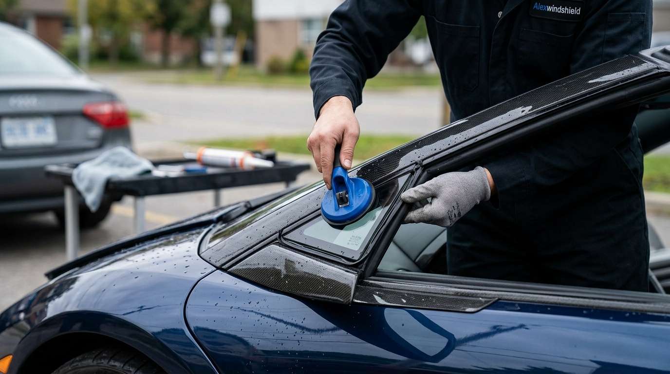 Vent Glass Replacement for Lamborghini Murcielago / Roadster 2001-2010 by Alexwindshield