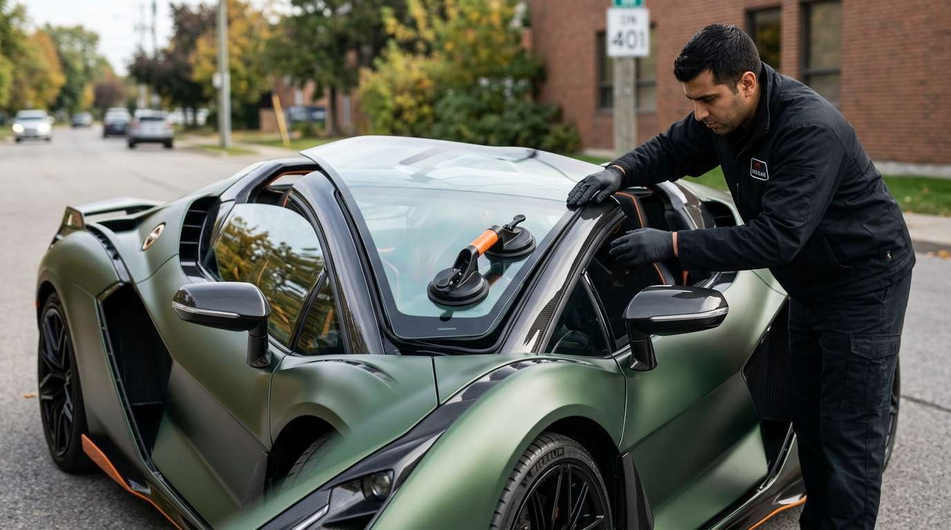 Windshield Replacement for Lamborghini Sian FKP 37 / Roadster 2020-2022 by Alexwindshield