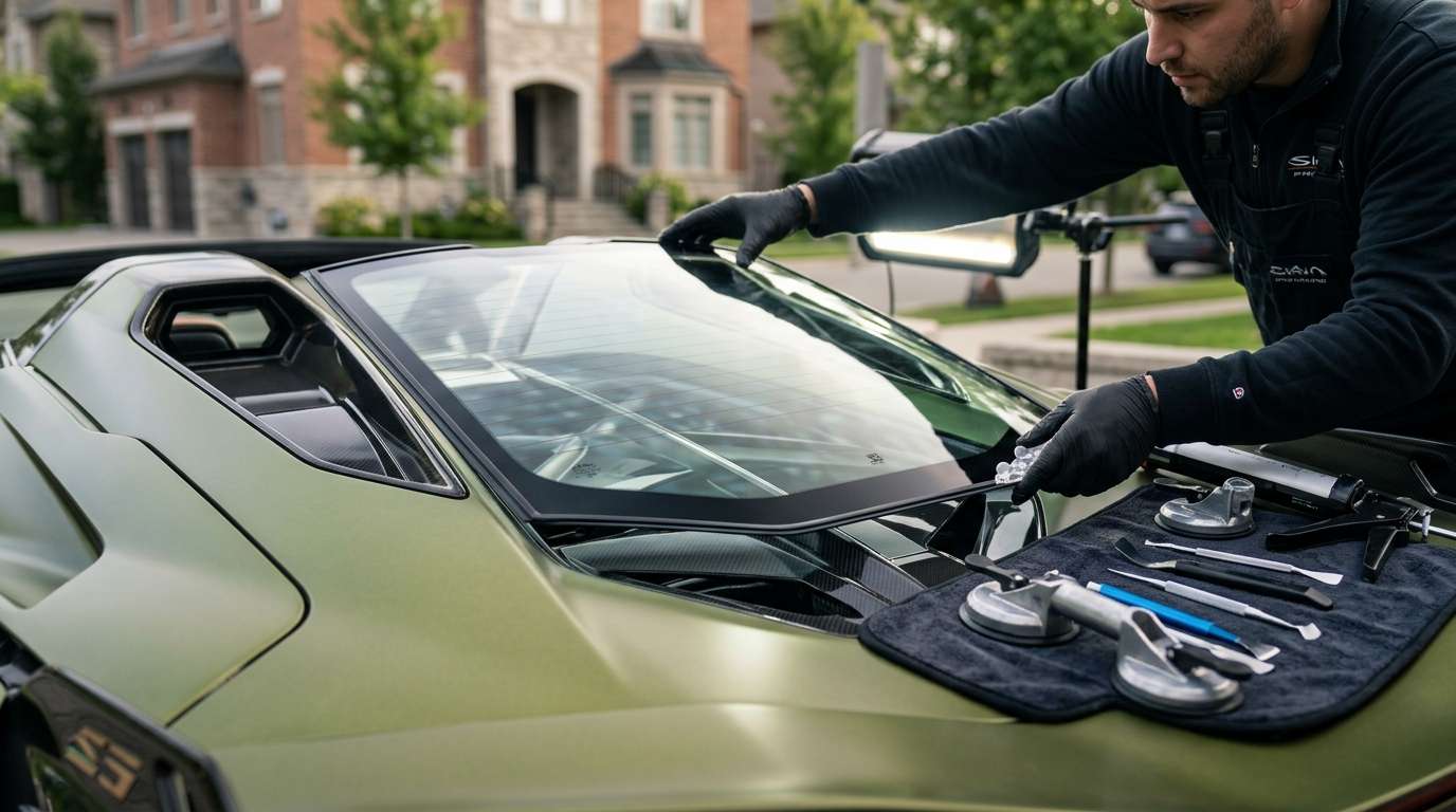 Back Glass Replacement for Lamborghini Sian FKP 37 / Roadster 2020-2022 by Alexwindshield