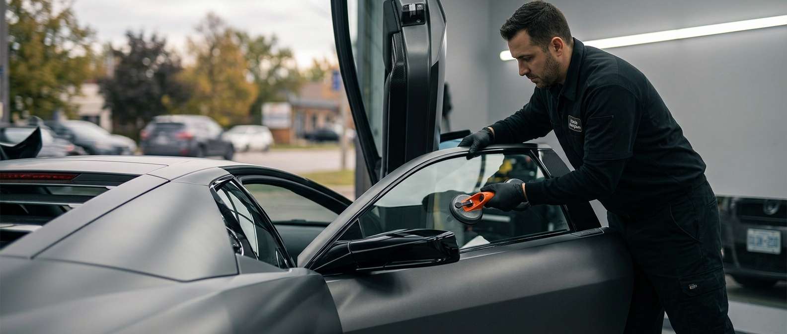 Door Glass Replacement for Lamborghini Reventon / Roadster 2008-2010 by Alexwindshield