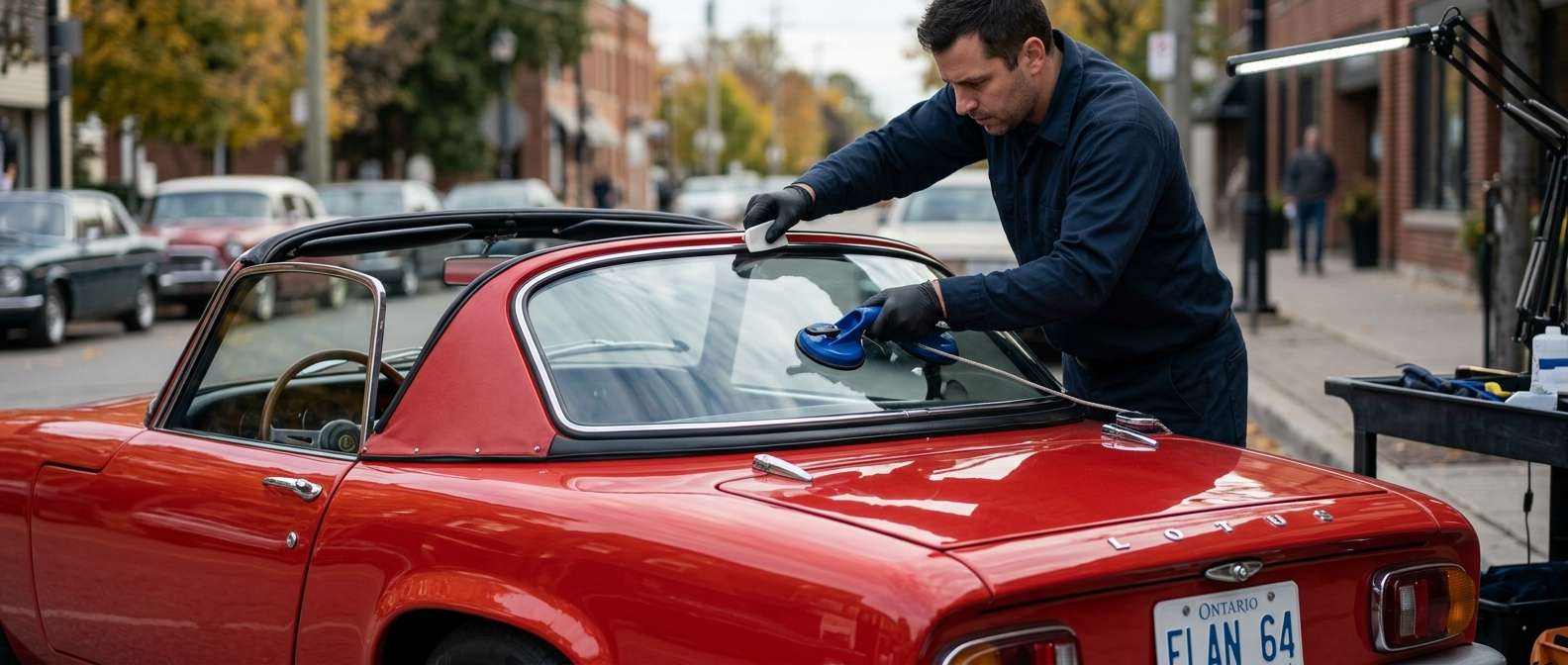 Back Glass Replacement for Lotus Elan (S1/S2/S3/S4) 1962-1973 by Alexwindshield