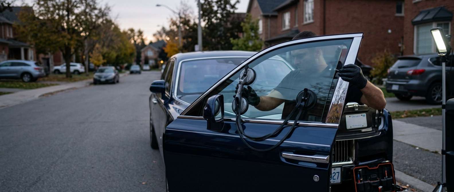Door Glass Replacement for Rolls-Royce Phantom EV 2027 by Alexwindshield