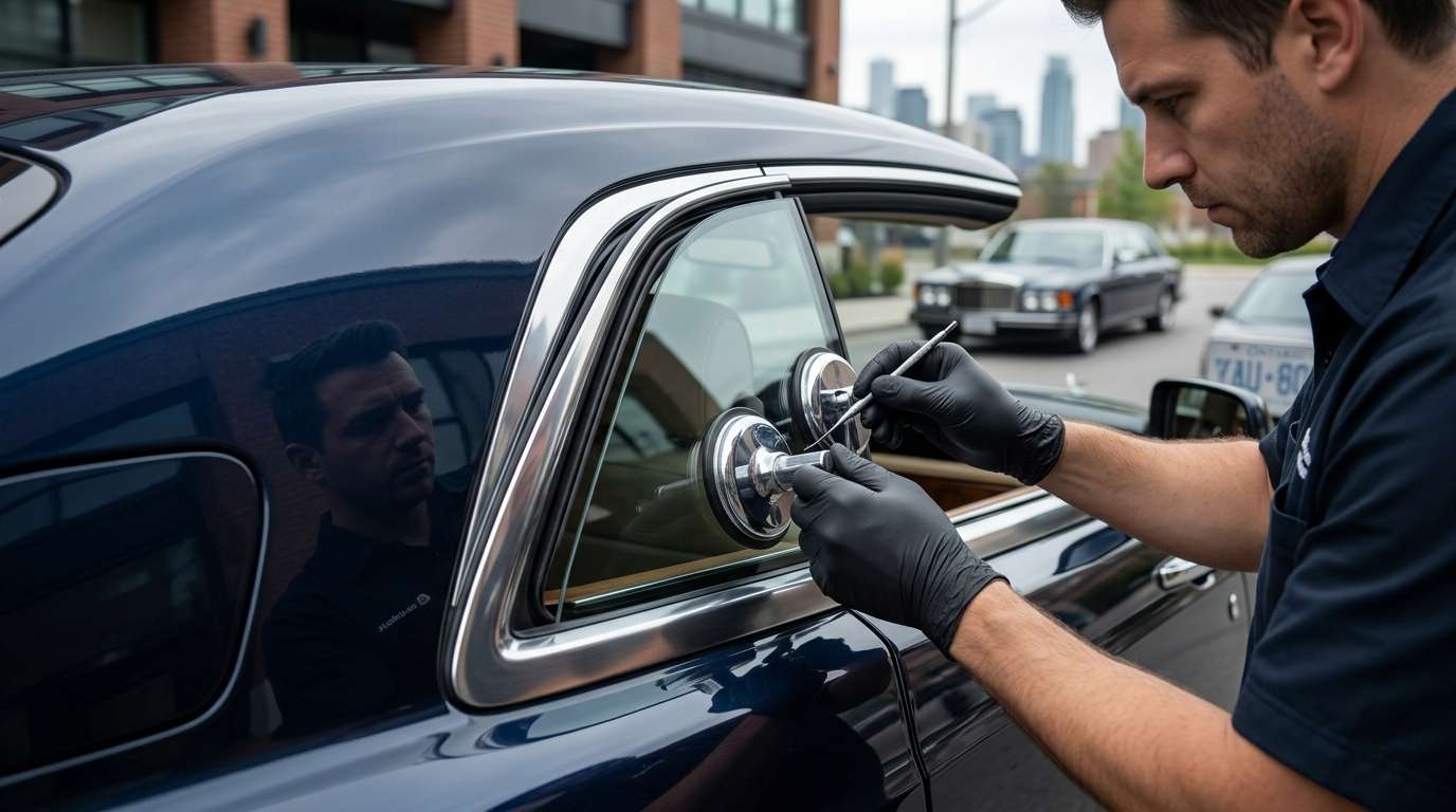 Vent Glass Replacement for Rolls-Royce Phantom Coupe 2008-2016 by Alexwindshield