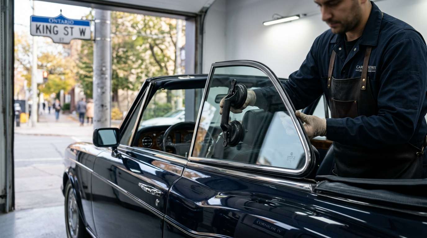 Quarter Glass Replacement for Rolls-Royce Corniche IV 1992-1995 by Alexwindshield