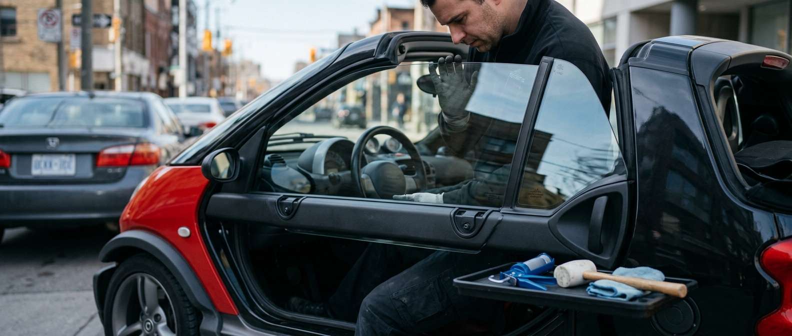 Door Glass Replacement for Smart Crossblade 2002-2003 by Alexwindshield