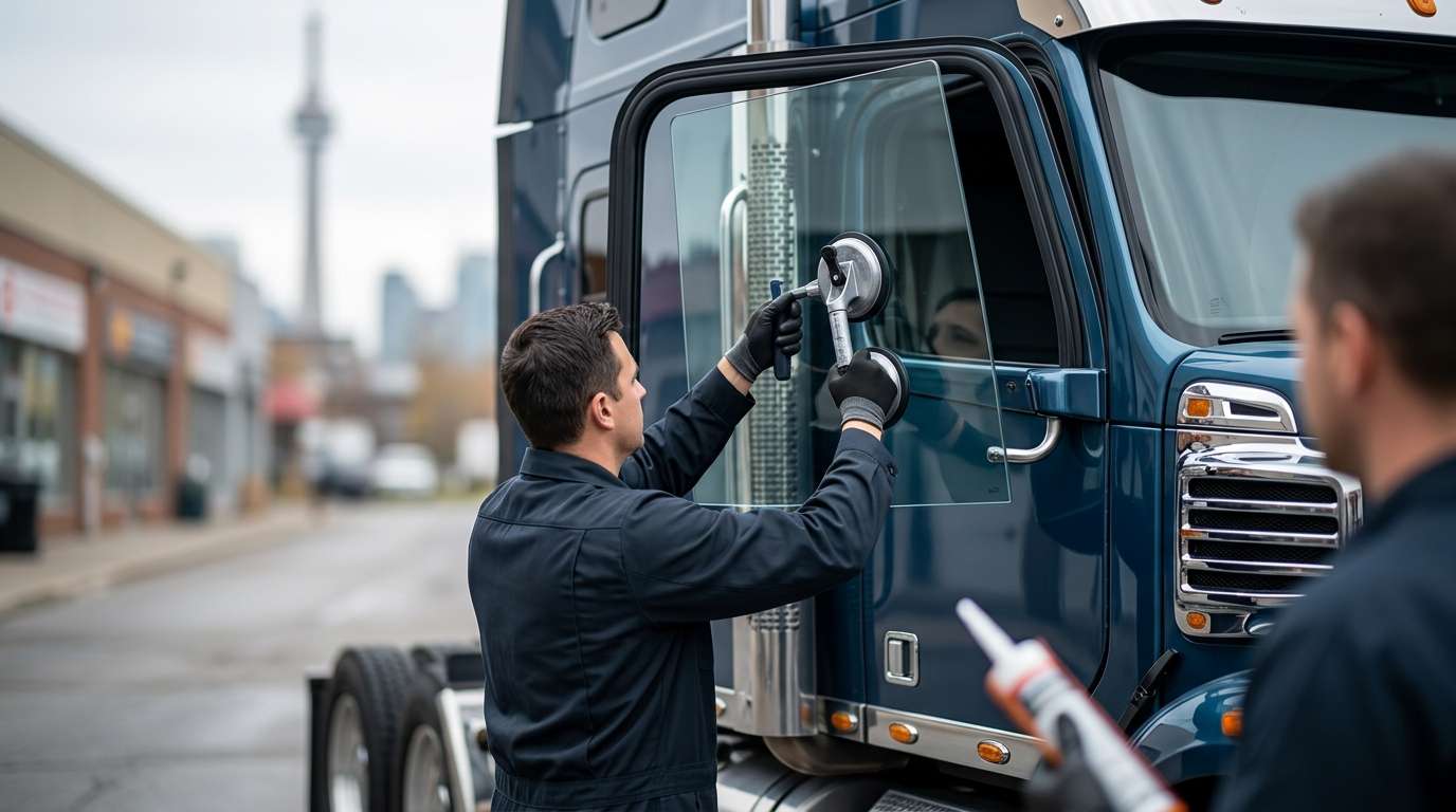 Door Glass Replacement for Freightliner 122SD 2012-2025 by Alexwindshield