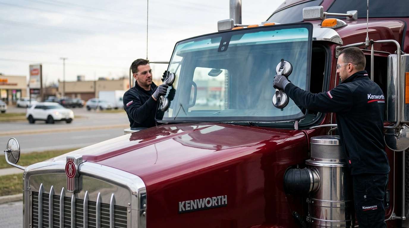 Windshield Replacement for Kenworth T800 1986-2025 by Alexwindshield