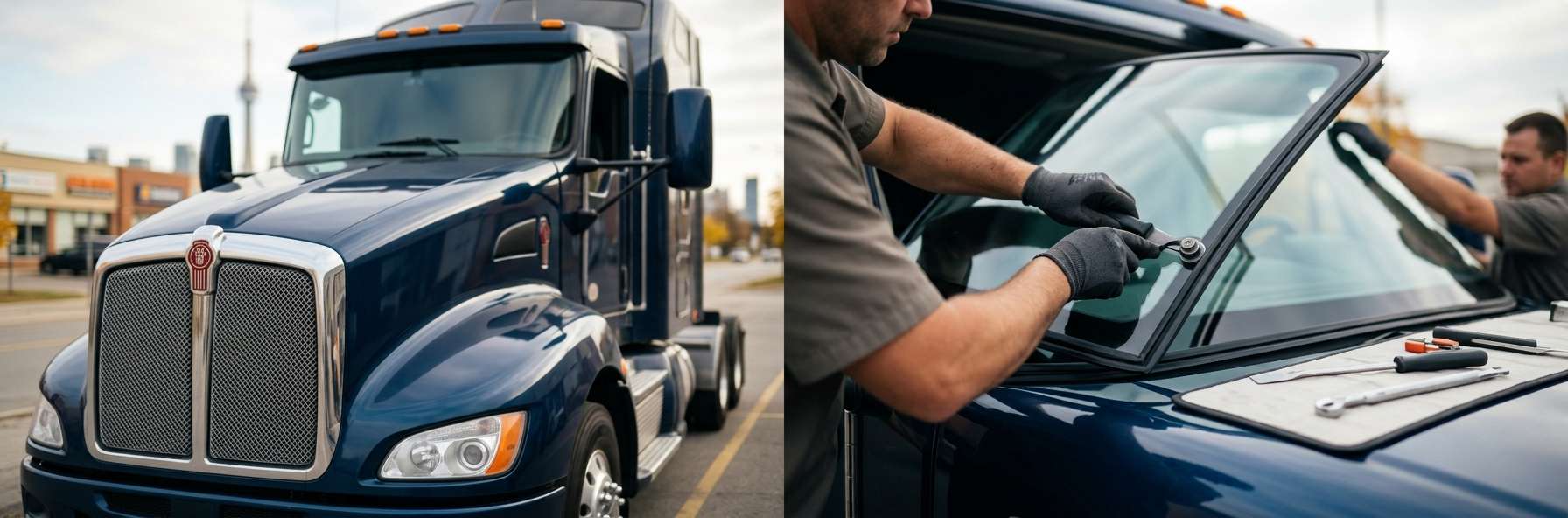 Windshield Replacement for Kenworth T660 2007-2016 by Alexwindshield