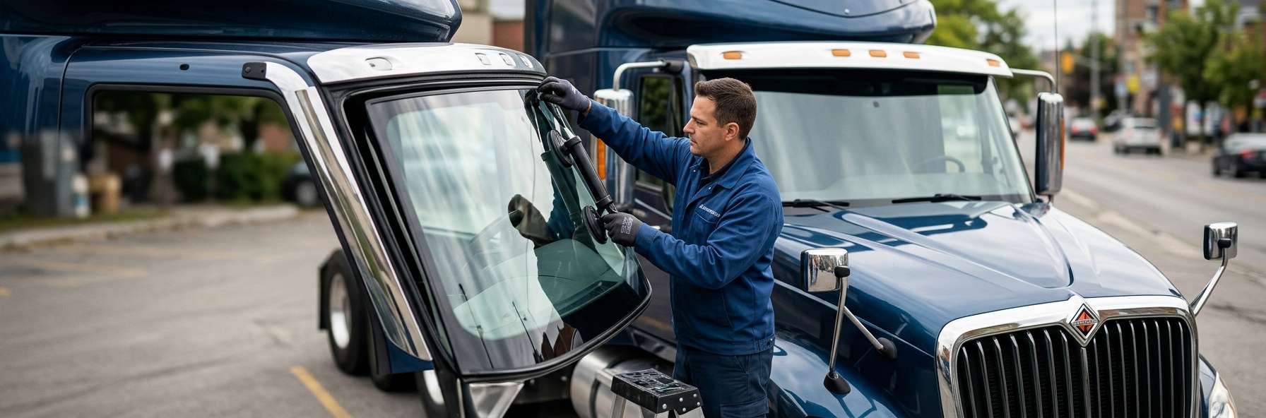 Windshield Replacement for International LT Series 2017-2025 by Alexwindshield