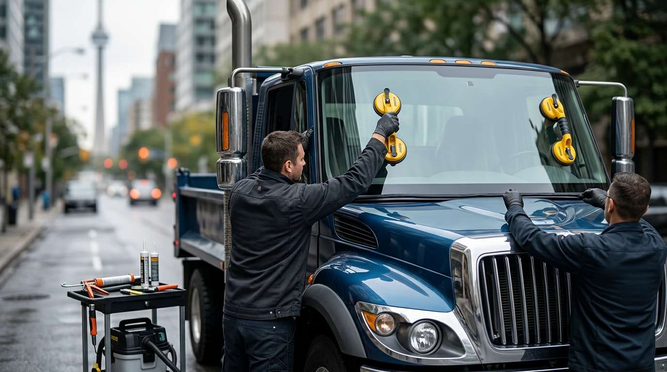 Windshield Replacement for International HV Series 2016-2025 by Alexwindshield
